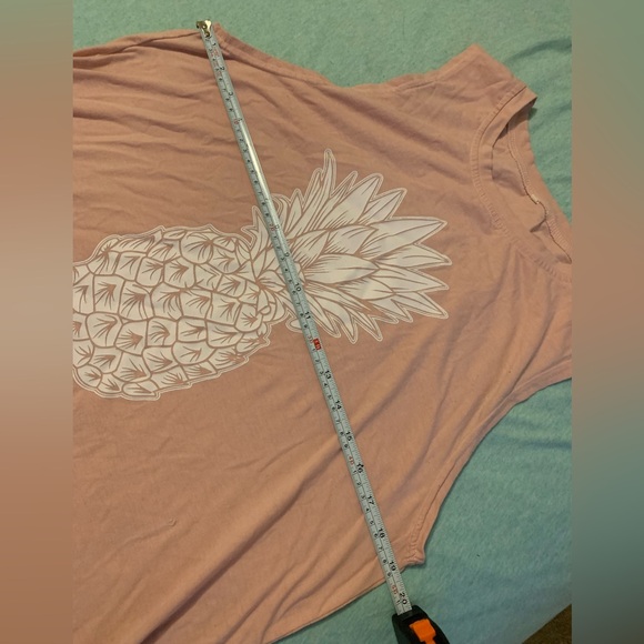 Light Pink Pineapple Tank Top Unknown Brand Size XL - Picture 2 of 9